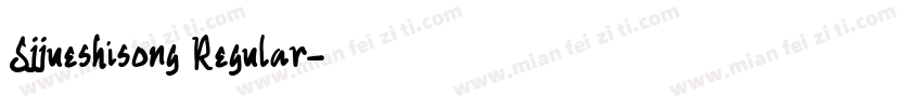 Sjjueshisong Regular字体转换